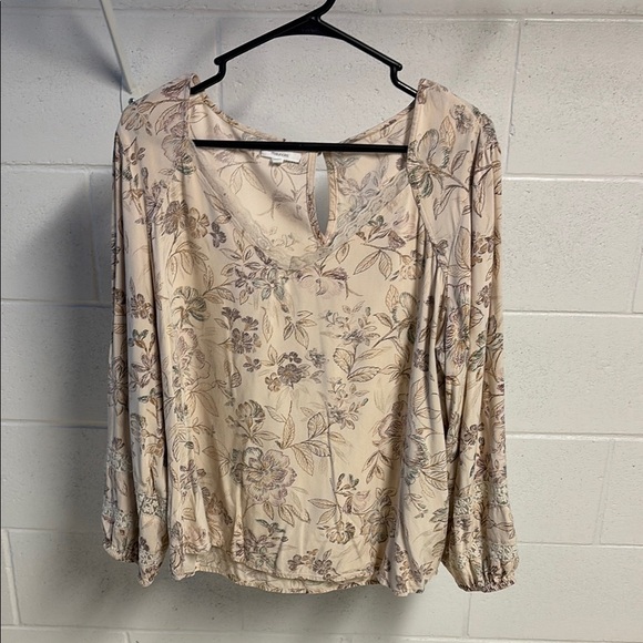 Maurices Tops - Maurices Cream Relaxed Blouse with Billowy Sleeves